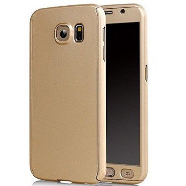 Husa FullBody Elegance Luxury Gold pentru Samsung Galaxy S6 acoperire completa 360 grade cu folie de protectie gratis maggsm.ro imagine noua 2022