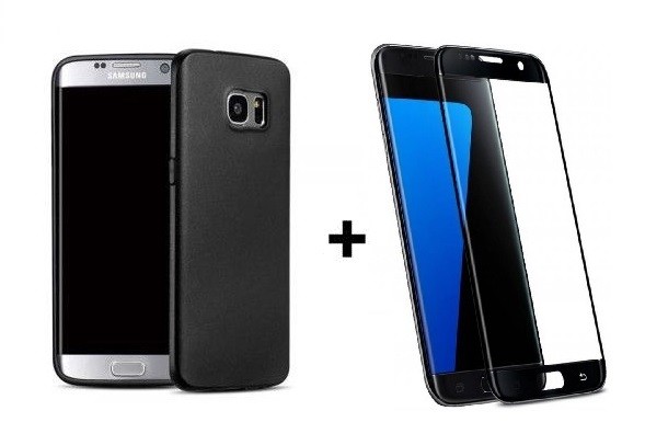 Pachet husa Elegance Luxury Antisoc TPU Black pentru Samsung Galaxy S7 Edge cu folie de sticla Black gratis ! maggsm.ro imagine noua 2022