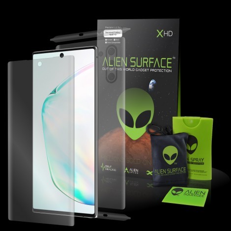 Folie Alien Surface HD, Samsung GALAXY NOTE 10 Plus fata, spate, laterale + Alien Fiber Cadou Alien Surface imagine noua 2022