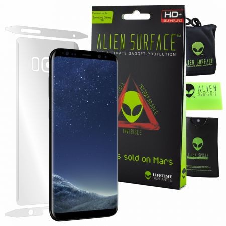 Folie Alien Surface HD, Samsung GALAXY S8, protectie spate, laterale + Alien Fiber Cadou