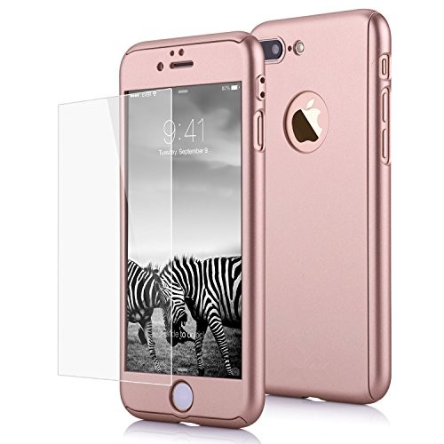 Husa Apple iPhone 7 Plus, FullBody Elegance Luxury Rose-Gold, acoperire completa 360 grade cu folie de sticla gratis maggsm.ro imagine noua 2022
