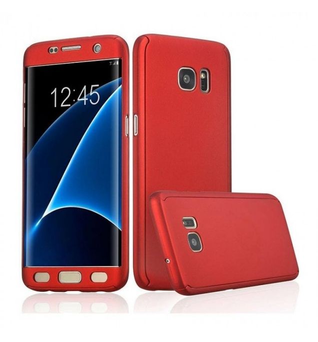 Husa Samsung Galaxy S7 Edge, FullBody Elegance Luxury Red, acoperire completa 360 grade cu folie de protectie gratis maggsm.ro imagine noua 2022