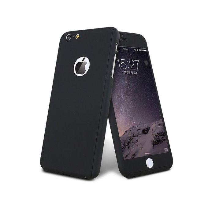 Husa Apple iPhone 6/6S, FullBody Elegance Luxury iPaky Black , acoperire completa 360 grade cu folie de sticla gratis