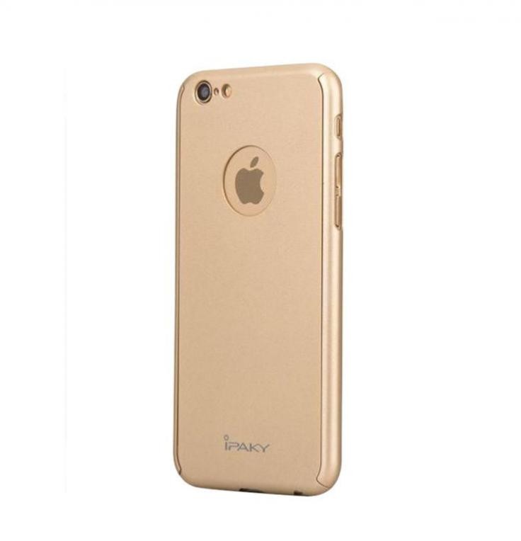 Husa Apple iPhone 6/6S, FullBody Elegance Luxury iPaky Gold , acoperire completa 360 grade cu folie de sticla gratis - 1 | YEO