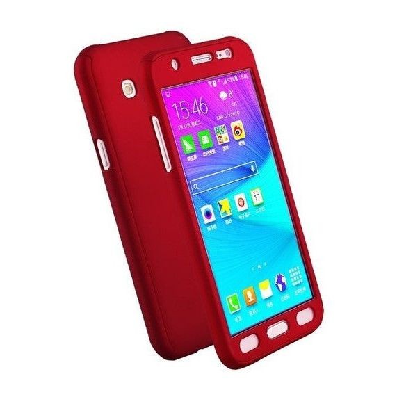 Husa FullBody Elegance Luxury Red pentru Samsung Galaxy J3 2016 acoperire 360 grade cu folie de protectie GRATIS ! maggsm.ro imagine noua 2022