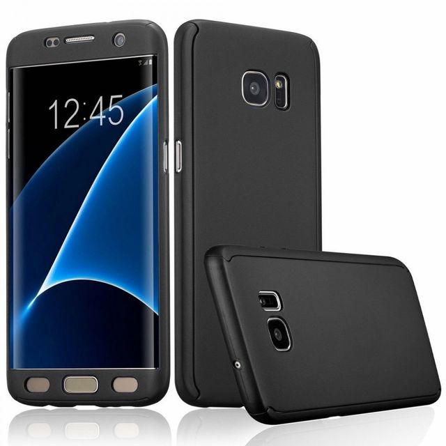 Husa Samsung Galaxy S7 Edge, FullBody Elegance Luxury Black, acoperire completa 360 grade cu folie de protectie gratis maggsm.ro imagine noua 2022