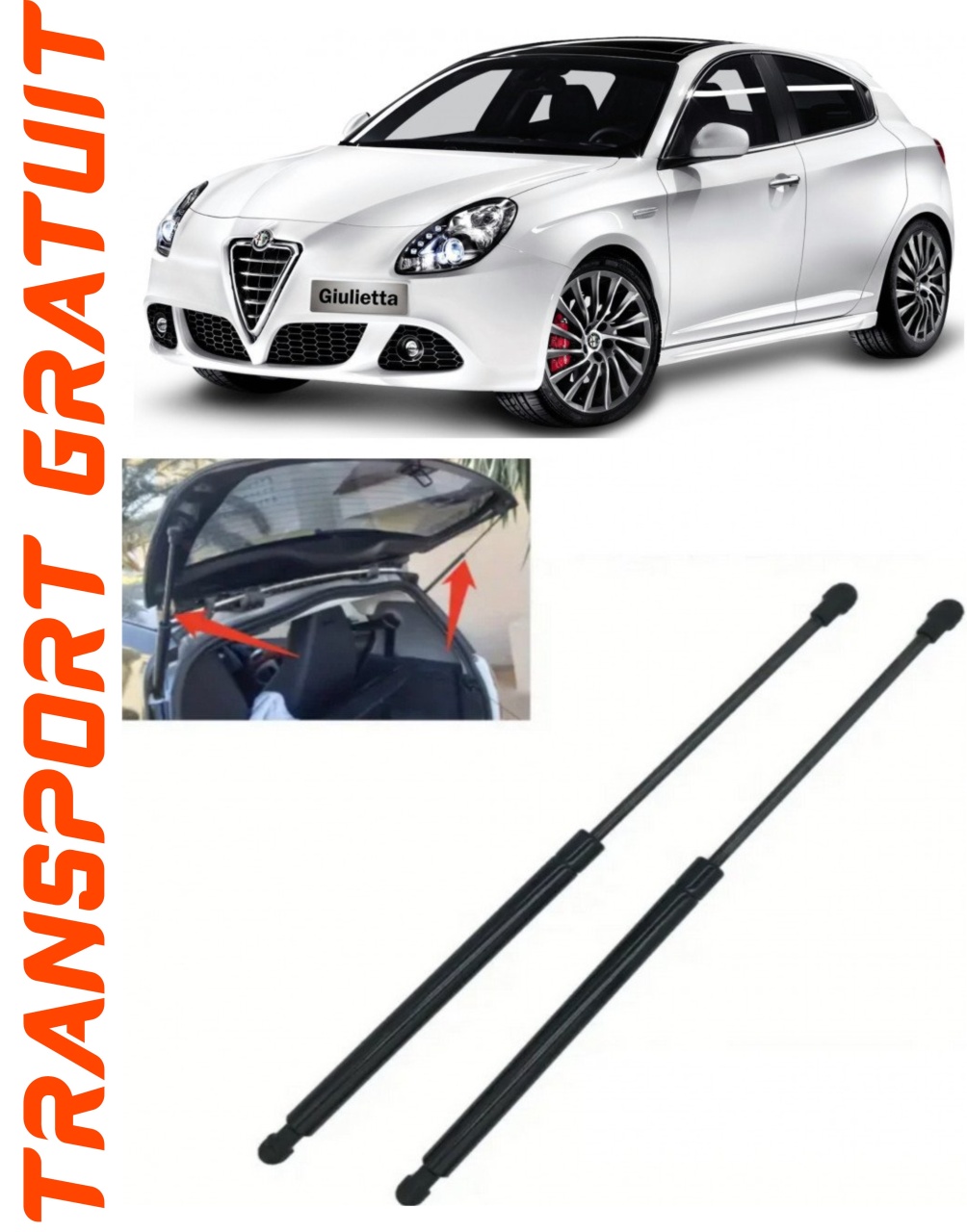 Set 2 amortizoare Haion portbagaj pentru masina Alfa Romeo Giulietta