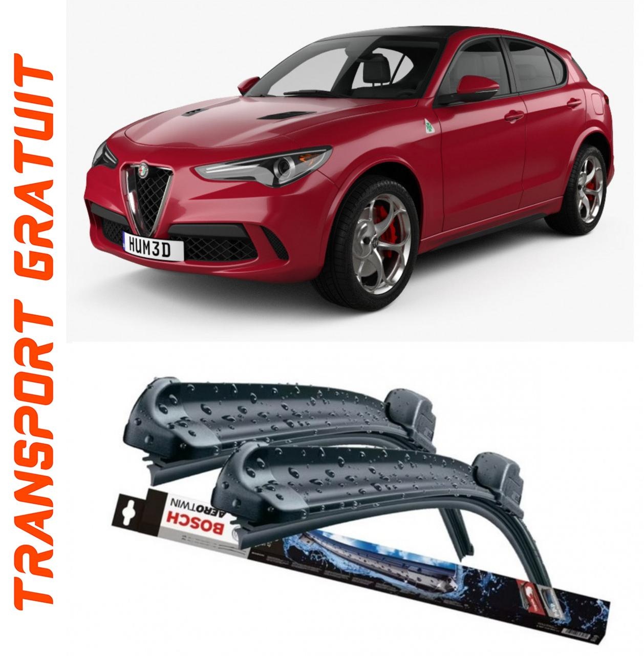Stergatoare auto dedicat cu masina Alfa Romeo Stelvio