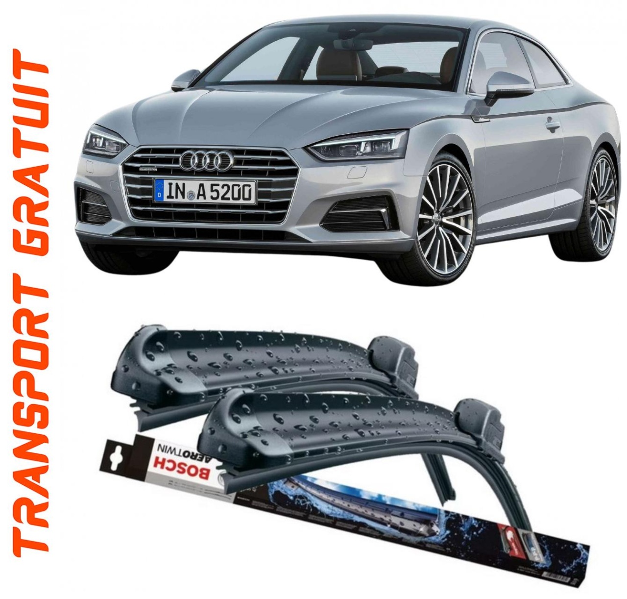 Stergatoare auto dedicat cu masina AUDI A5