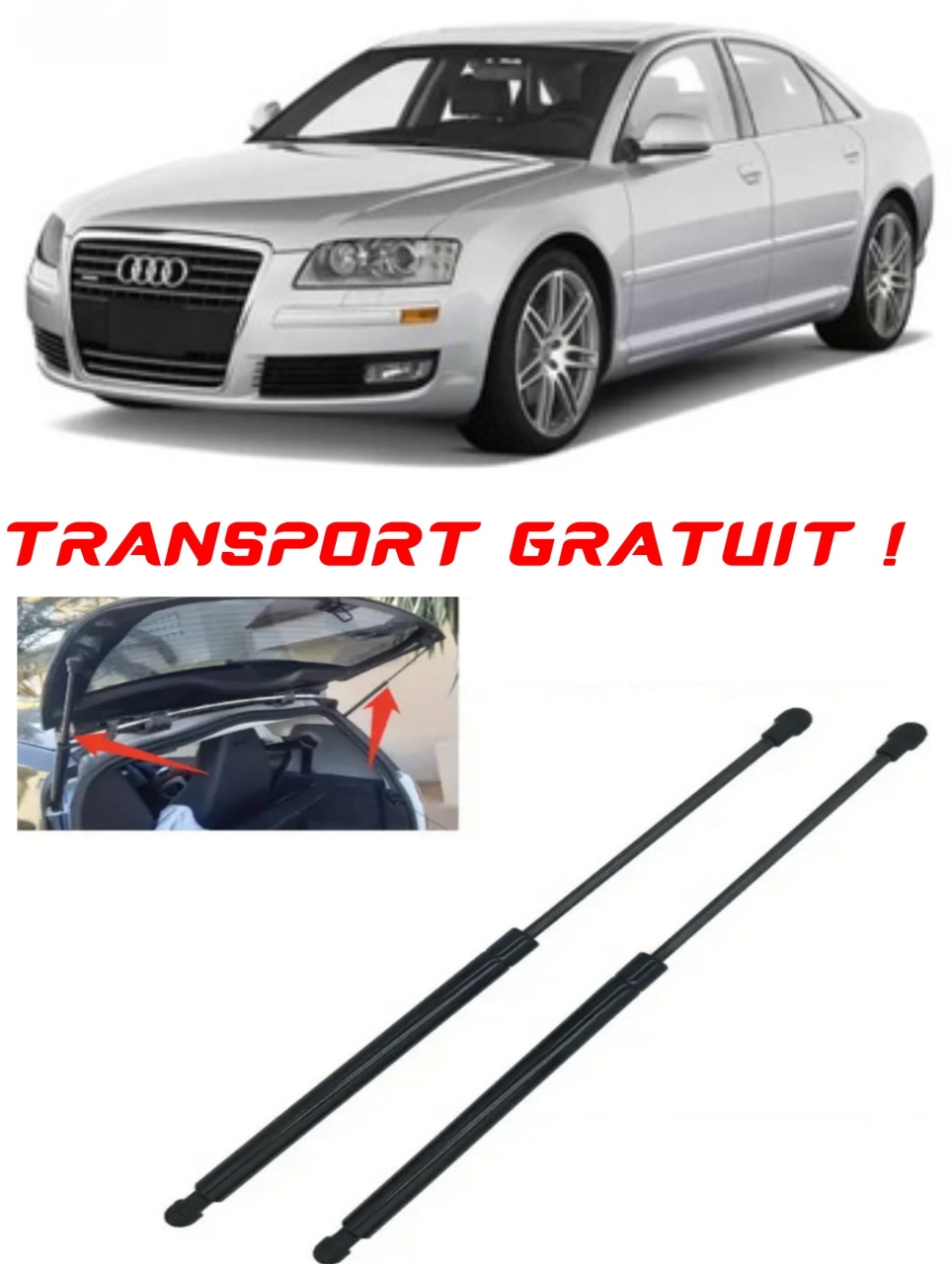 Set 2 amortizoare Haion portbagaj pentru masina AUDI 4E8), A8 D3 (4E2