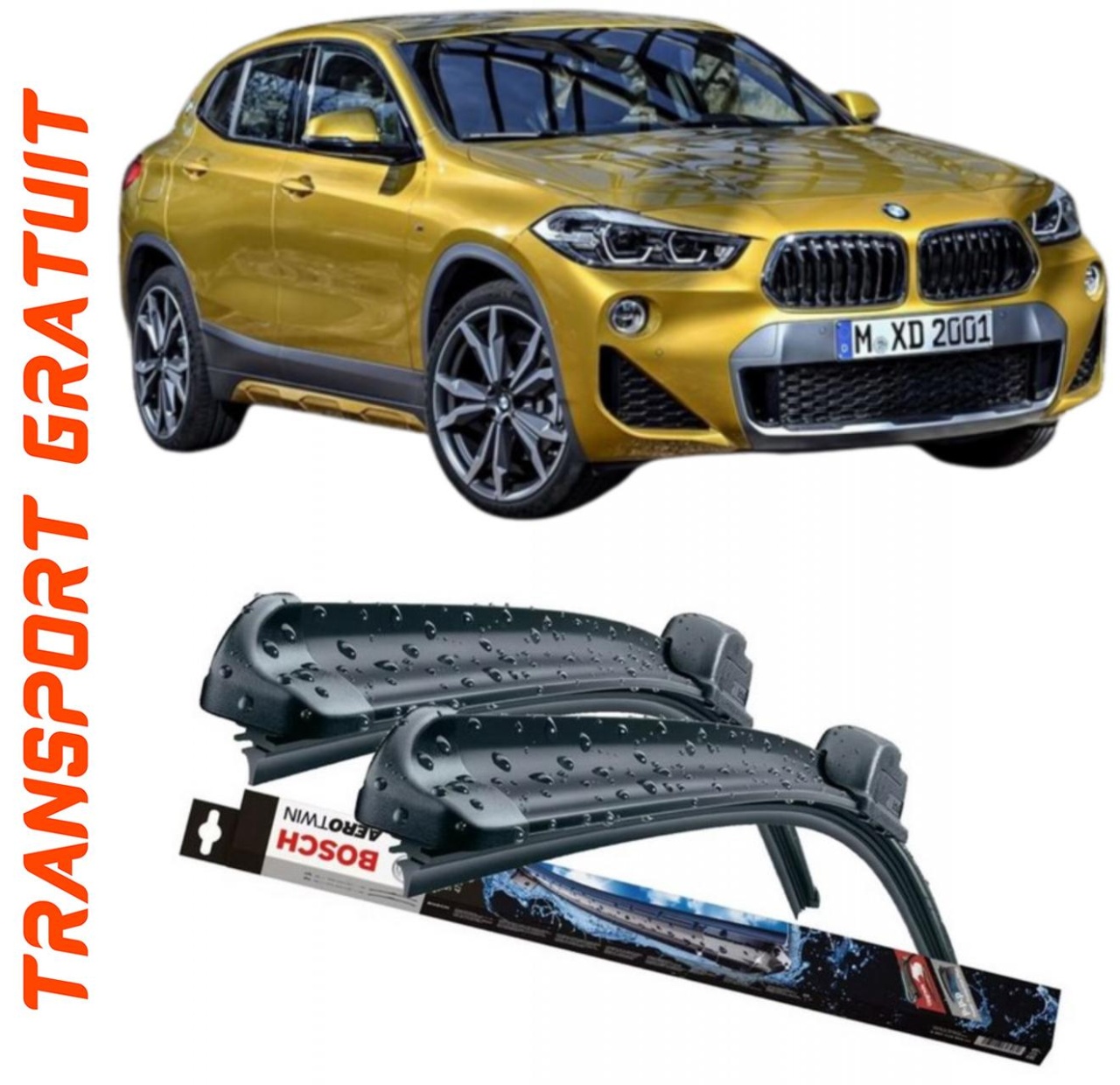 Stergatoare auto dedicat cu masina BMW X2