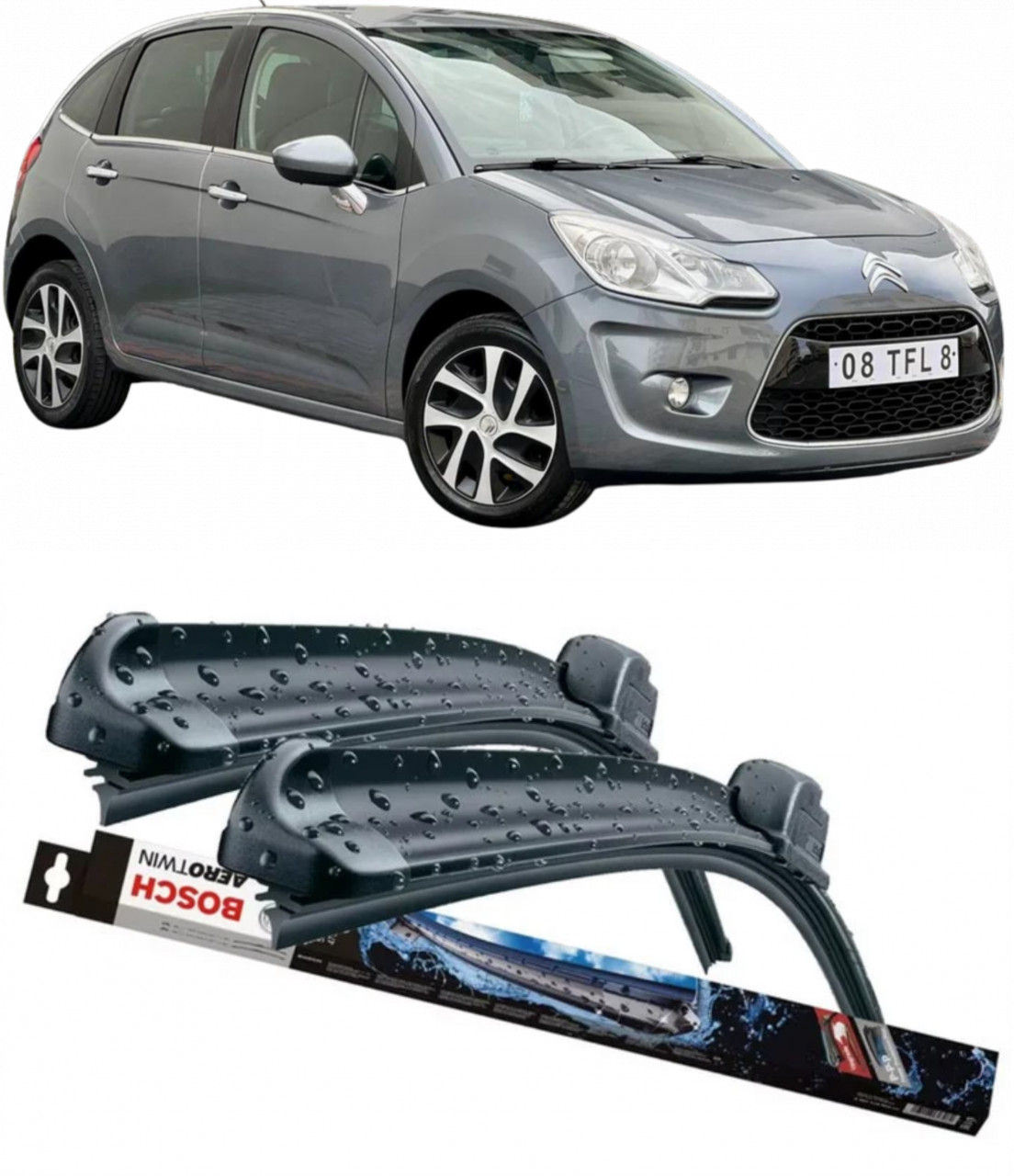Stergatoare auto dedicat cu masina Citroen C3