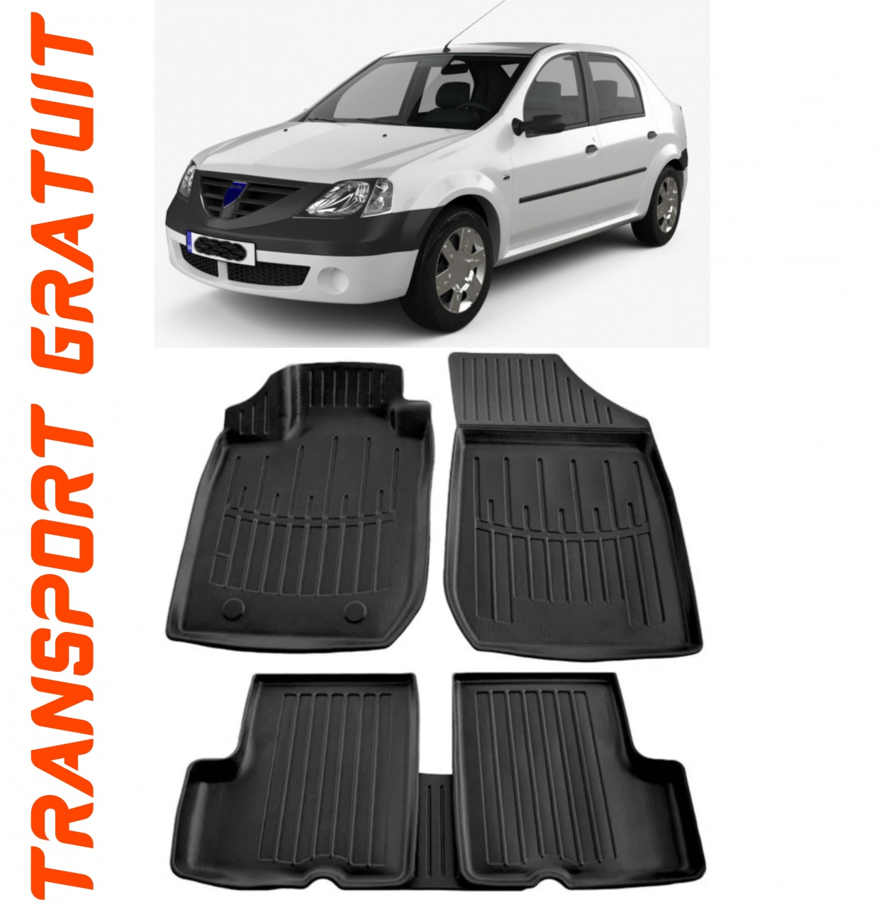 Set covorase auto pentru masina ta Dacia Logan