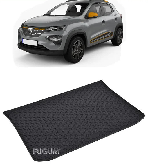 Tavita auto DACIA Spring 2022-prezent, protectie portbagaj, Cri-Flo, din cauciuc 100%, compatibil cu autoturismul DACIA Spring