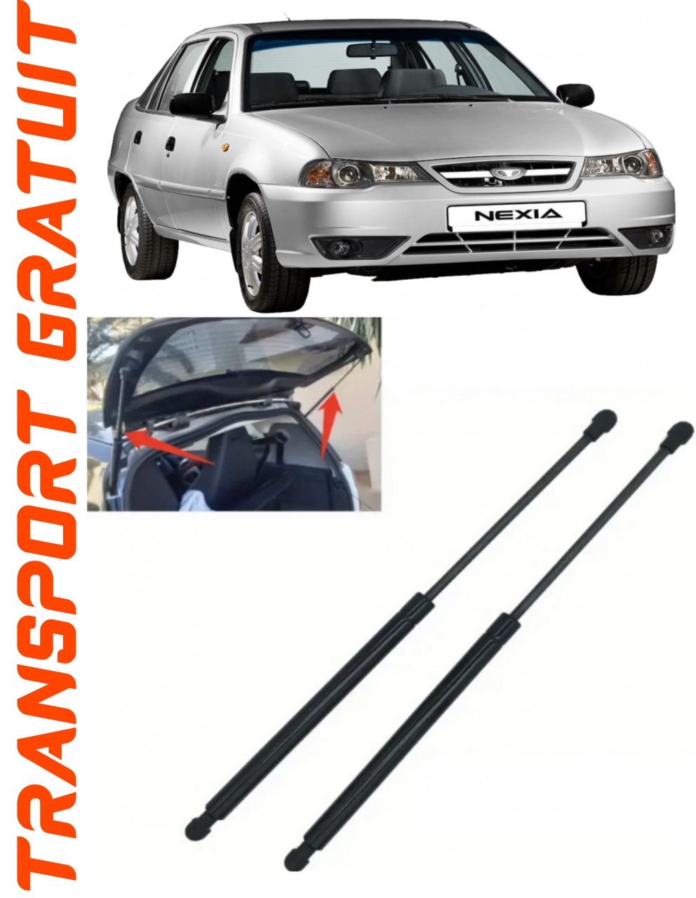 Set 2 amortizoare Haion portbagaj pentru masina Daewoo Nexia