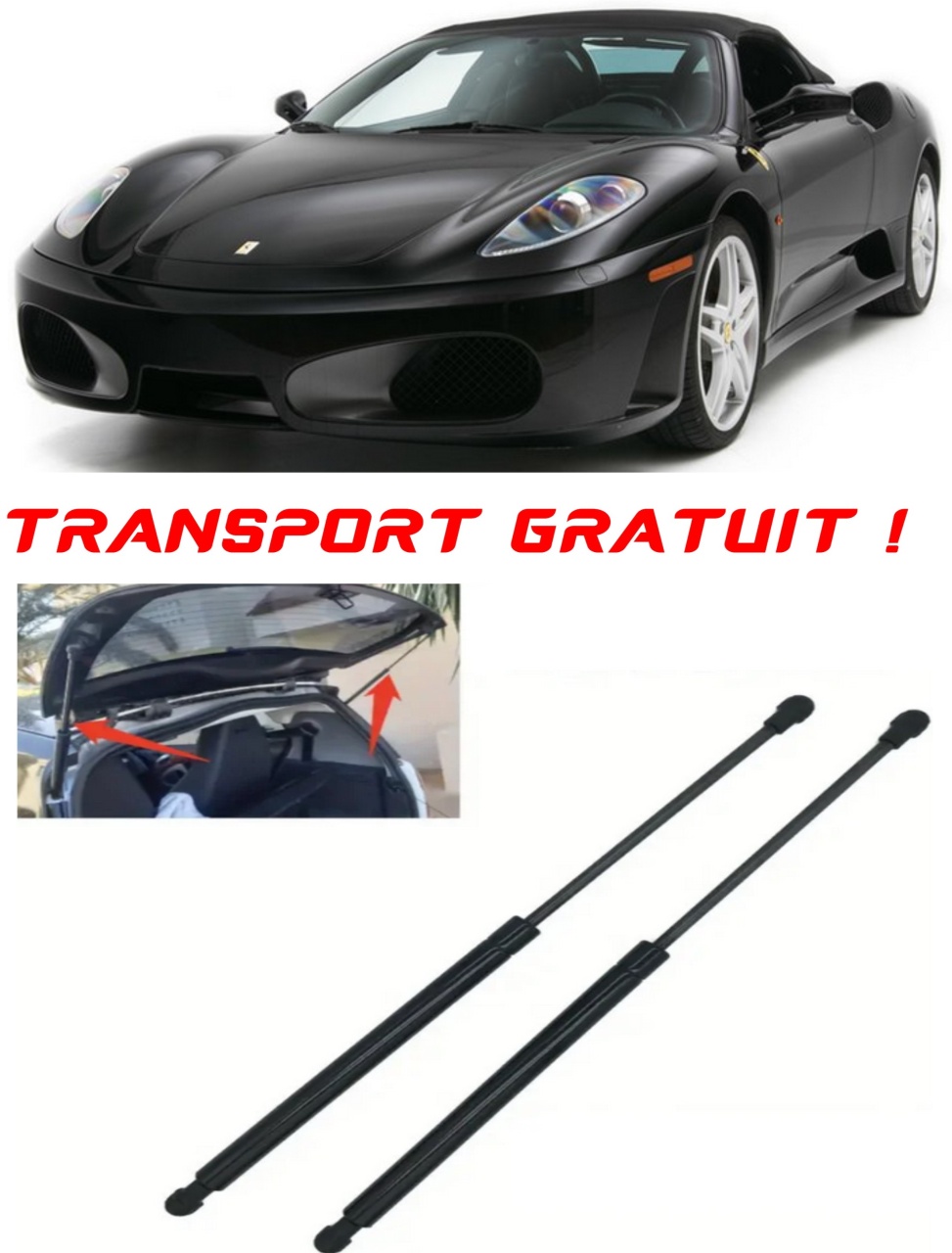 Set 2 amortizoare Haion portbagaj pentru masina FERRARI F430