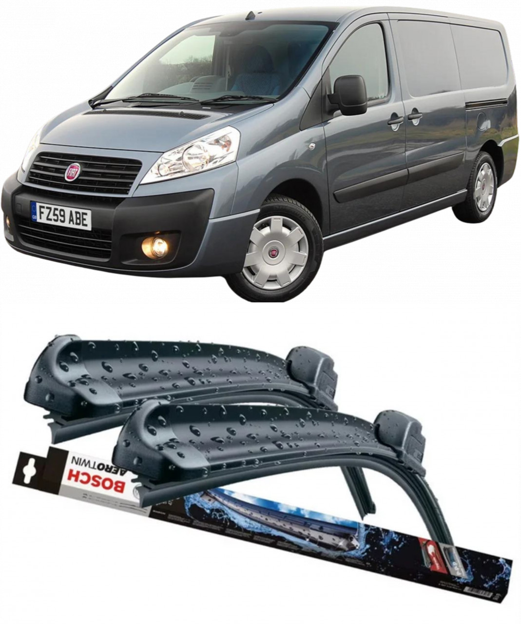 Stergatoare auto dedicat cu masina Fiat Scudo