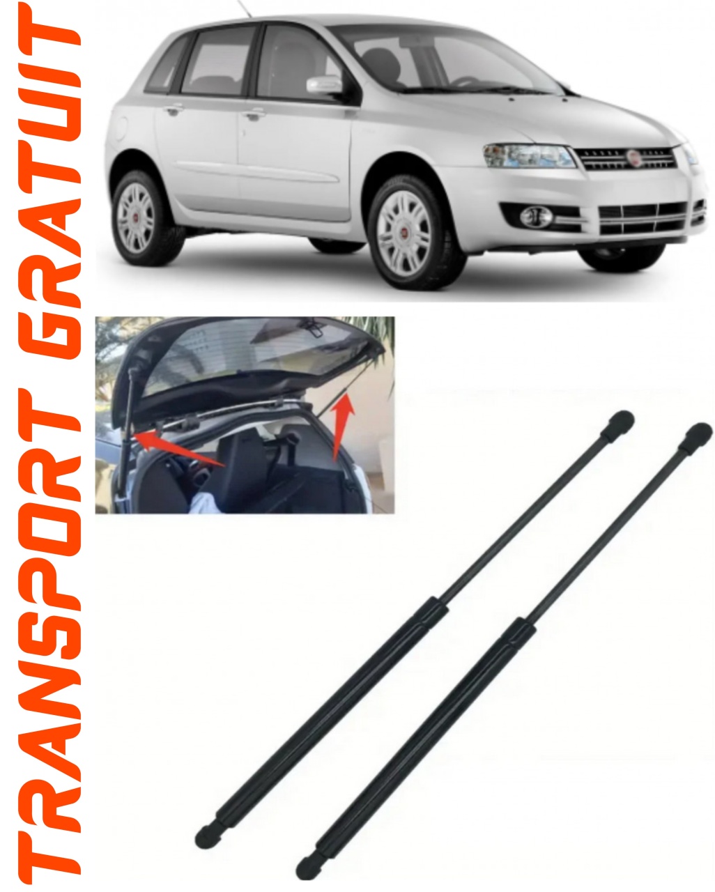 Set 2 amortizoare Haion portbagaj pentru masina Fiat Stilo