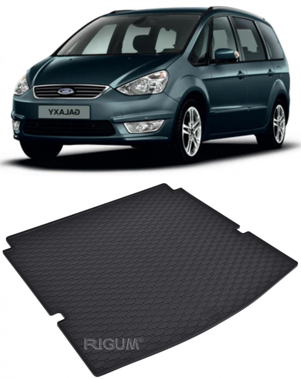 Tavita auto FORD Galaxy 5 míst 2015-prezent, protectie portbagaj, Cri-Flo, din cauciuc 100%, compatibil cu autoturismul FORD Galaxy 5