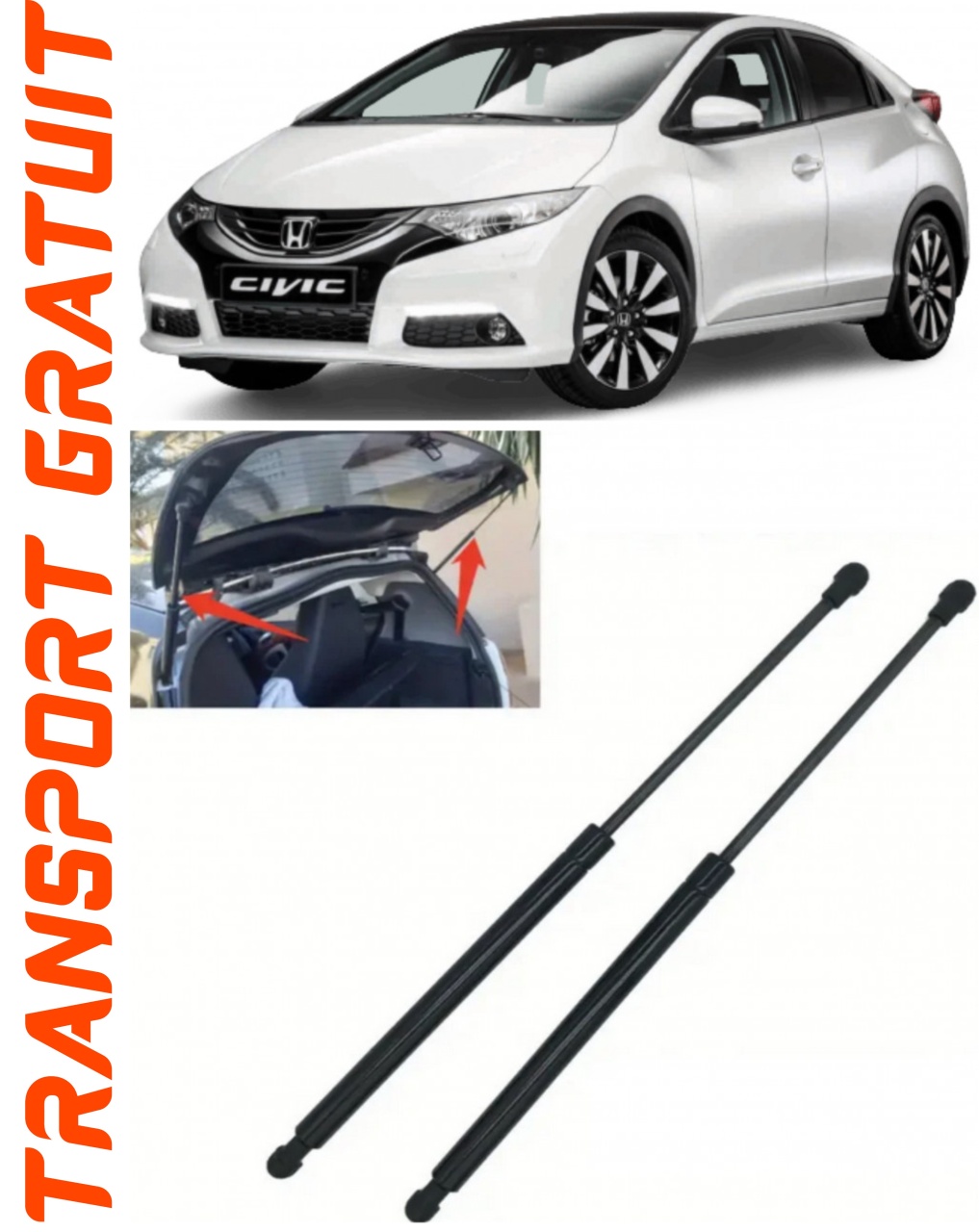Set 2 amortizoare Haion portbagaj pentru masina Honda Civic IX