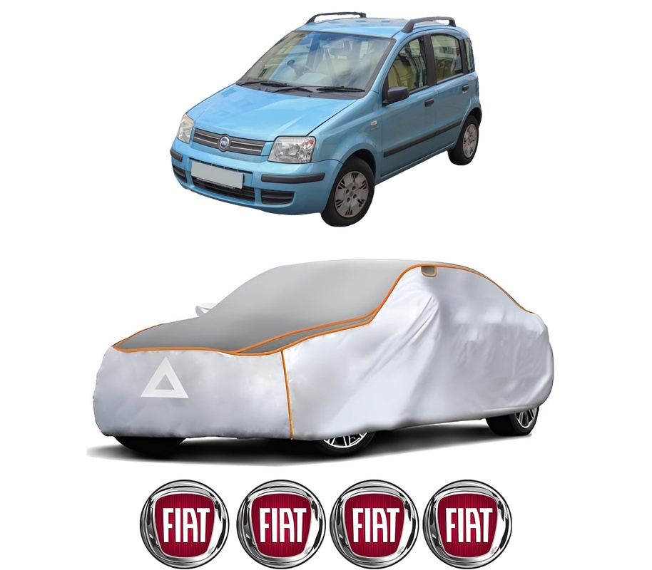 Husa Prelata Antigrindina Auto FIAT PANDA Hatchback Van (169_) din 2004-2011, Protectie auto contra intemperiilor la grindina, Waterproof, 4x Stickere auto FIAT