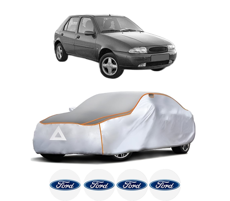 Husa Prelata Antigrindina Auto FORD FIESTA Box Body/MPV (J5_, J3_) din 1996-2003, Protectie auto contra intemperiilor la grindina, Waterproof, 4x Stickere auto FORD