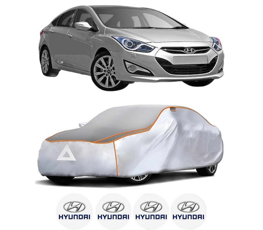 Husa Prelata Antigrindina Auto HYUNDAI i40 I (VF) din 2012-2019, Protectie auto contra intemperiilor la grindina, Waterproof, 4x Stickere auto HYUNDAI