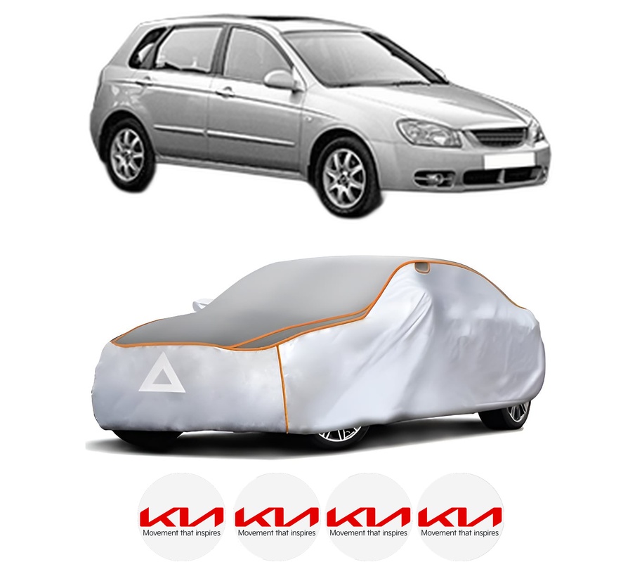 Husa Prelata Antigrindina Auto KIA CERATO I Hatchback (LD) din 2004-2009, Protectie auto contra intemperiilor la grindina, Waterproof, 4x Stickere auto KIA