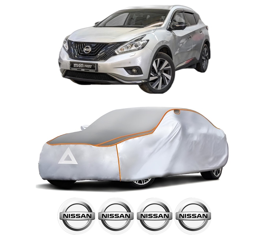 Husa Prelata Antigrindina Auto NISSAN MURANO III (Z52_) din 2016, Protectie auto contra intemperiilor la grindina, Waterproof, 4x Stickere auto NISSAN