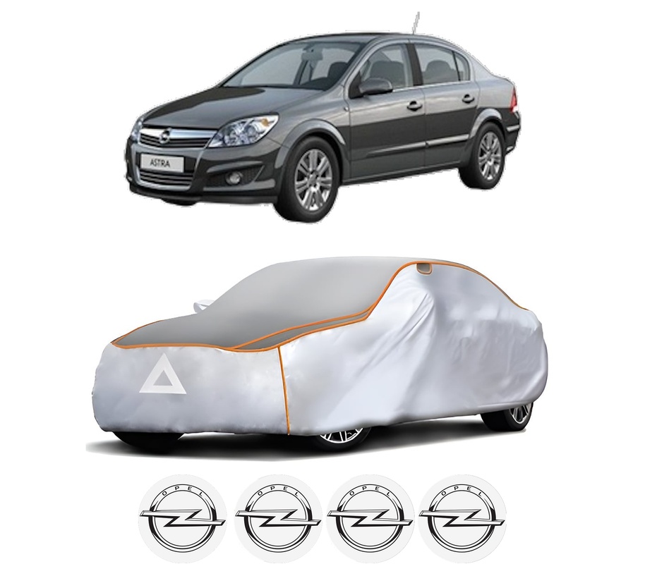 Husa Prelata Antigrindina Auto OPEL ASTRA H CLASSIC Saloon (A04) din 2009-2014, Protectie auto contra intemperiilor la grindina, Waterproof, 4x Stickere auto OPEL