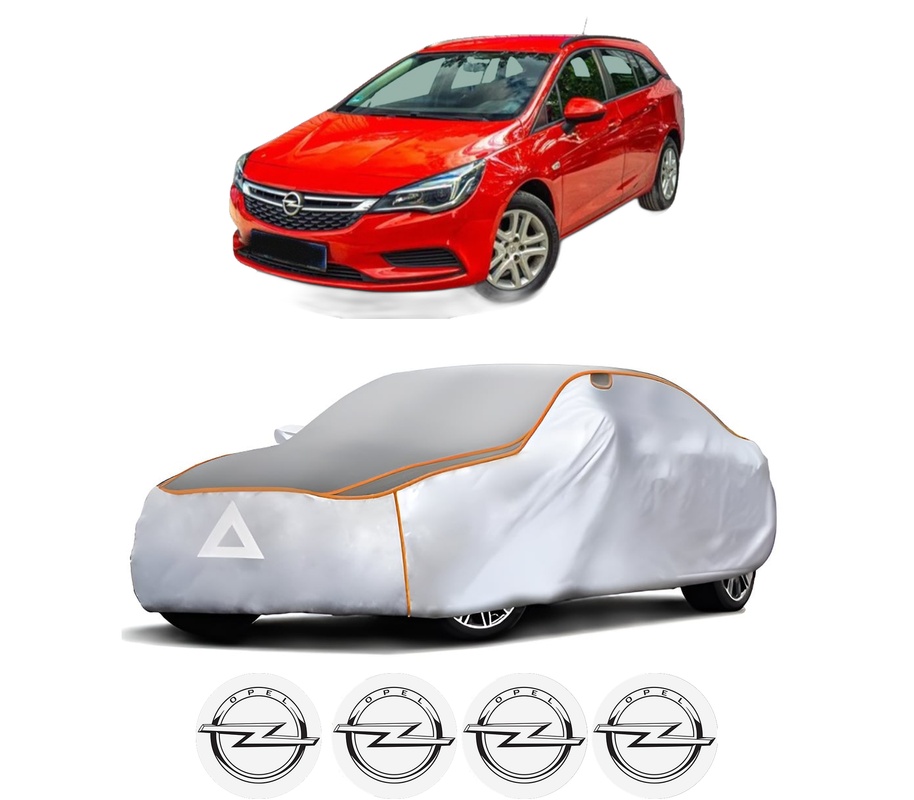 Husa Prelata Antigrindina Auto OPEL ASTRA K (B16) din 2015-2022, Protectie auto contra intemperiilor la grindina, Waterproof, 4x Stickere auto OPEL