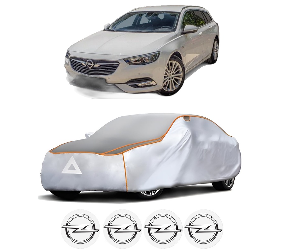 Husa Prelata Antigrindina Auto OPEL INSIGNIA B Country Tourer (Z18) din 2017-2018, Protectie auto contra intemperiilor la grindina, Waterproof, 4x Stickere auto OPEL