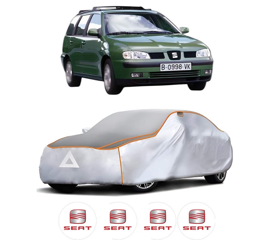 Husa Prelata Antigrindina Auto SEAT CORDOBA VARIO Estate Van (6K5) din 2000-2002, Protectie auto contra intemperiilor la grindina, Waterproof, 4x Stickere auto SEAT