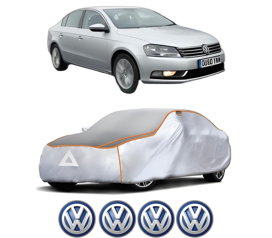 Husa Prelata Antigrindina Auto Volskwagen PASSAT B7 (A32, A33) din 2011-2020, Protectie auto contra intemperiilor la grindina, Waterproof, 4x Stickere auto Volskwagen