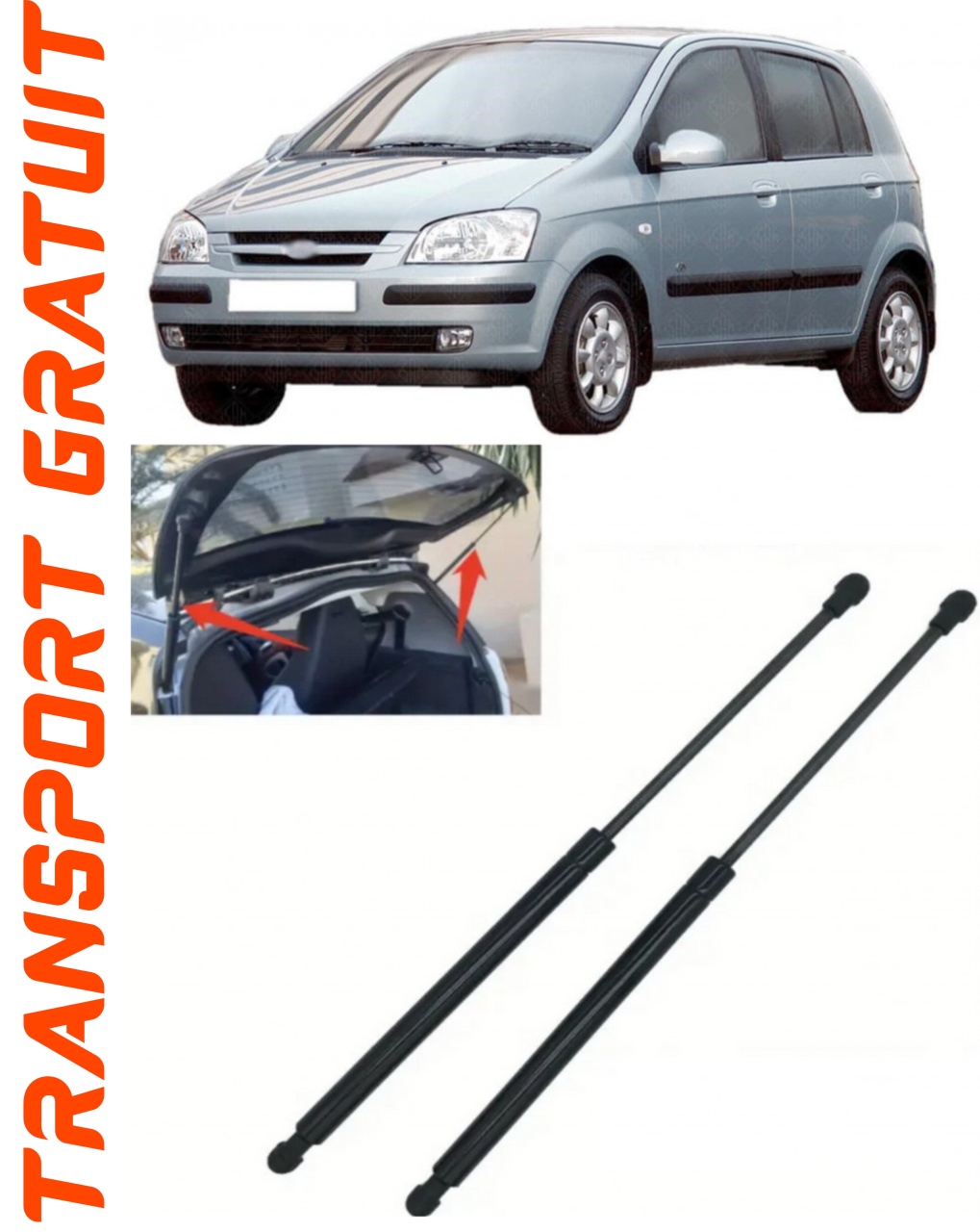 Set 2 amortizoare Haion portbagaj pentru masina Hyundai Getz