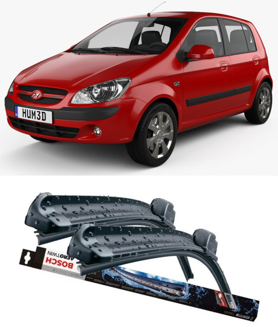 Stergatoare auto dedicat cu masina Hyundai Getz