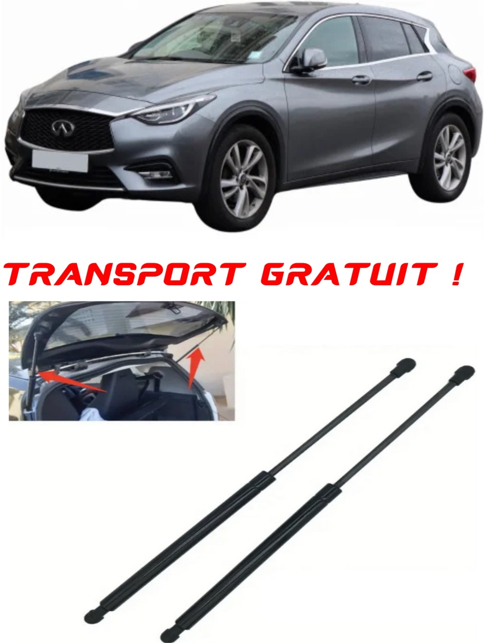 Set 2 amortizoare Haion portbagaj pentru masina Infiniti Q30