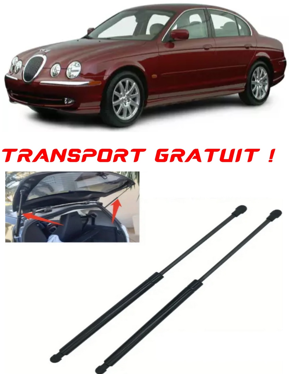 Set 2 amortizoare Haion portbagaj pentru masina Jaguar S-TYPE II (X200)