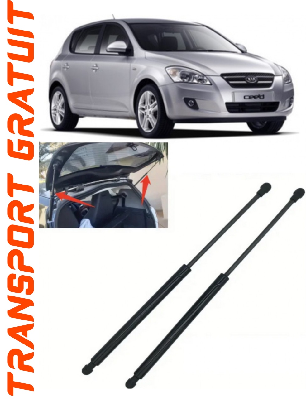 Set 2 amortizoare Haion portbagaj pentru masina Kia Cee'D