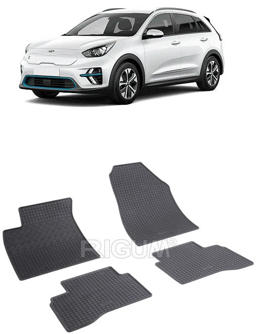 Set 4 covorase Kia Niro 2016-2022, din cauciuc 100%, compatibile cu autoturismul KIA Niro