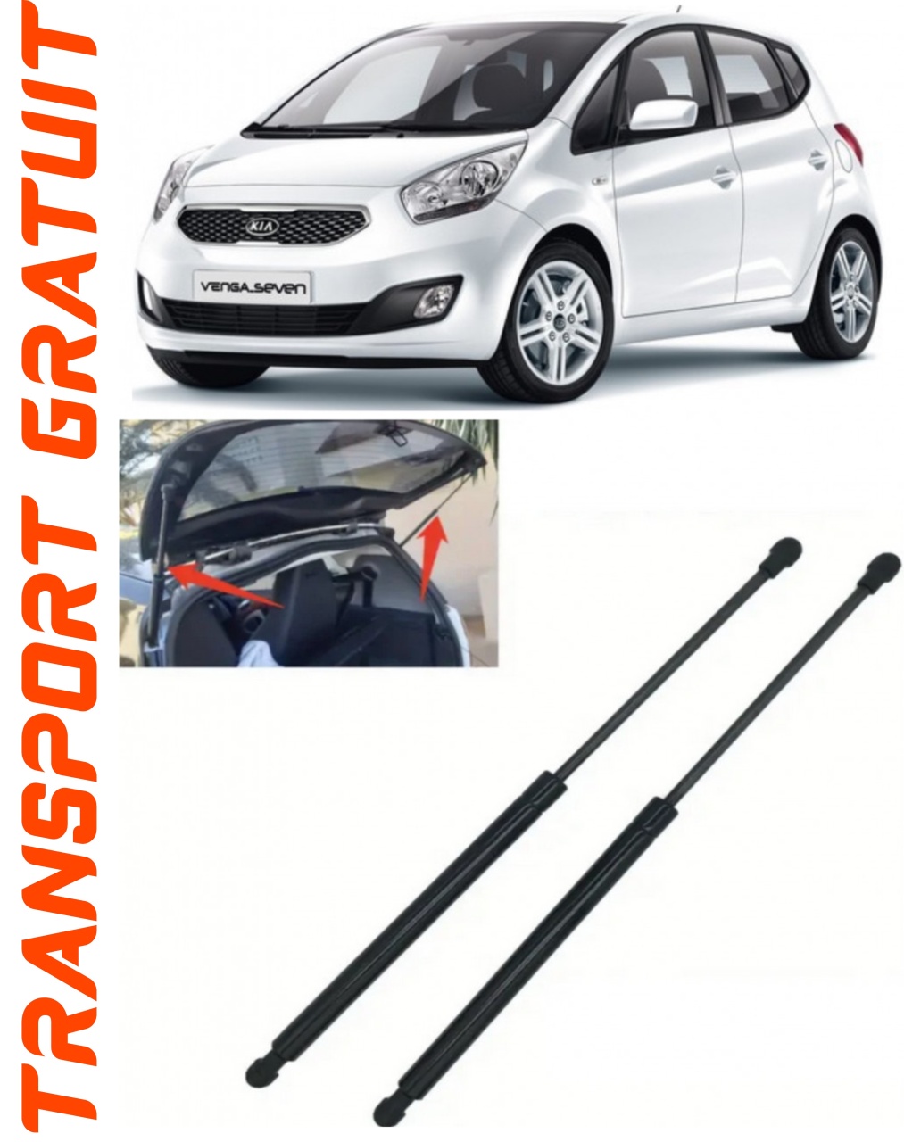 Set 2 amortizoare Haion portbagaj pentru masina Kia Venga