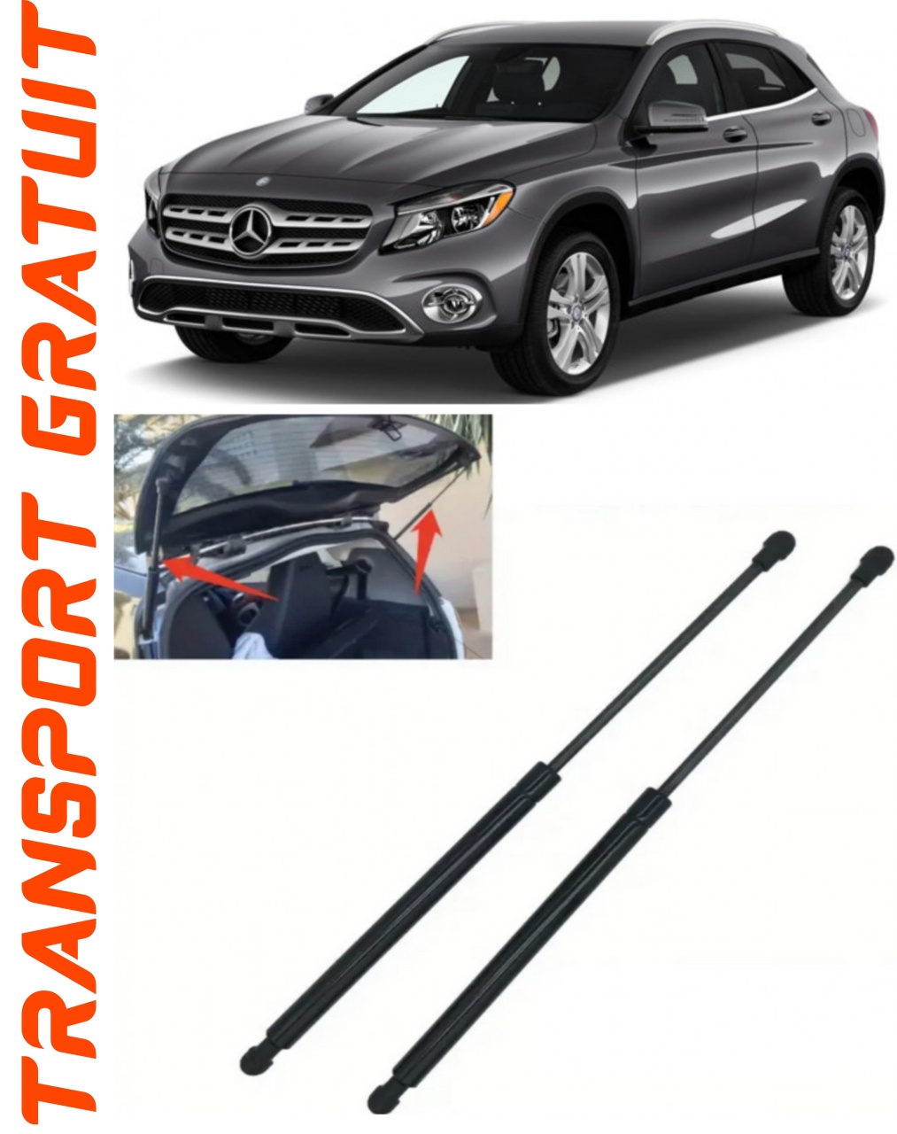 Set 2 amortizoare Haion portbagaj pentru masina Mercedes-benz Gla-Class