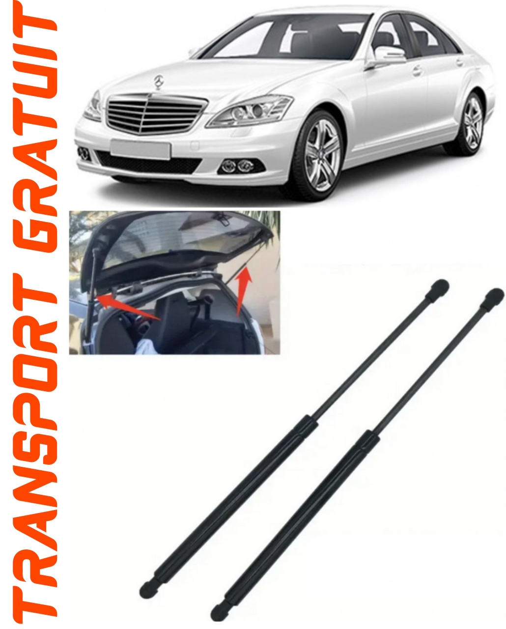 Set 2 amortizoare Haion portbagaj pentru masina Mercedes-benz S-Class