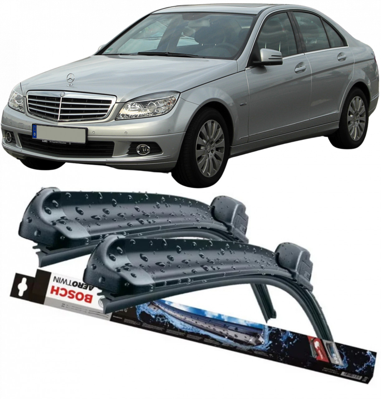 Stergatoare auto dedicat cu masina Mercedes C-Class