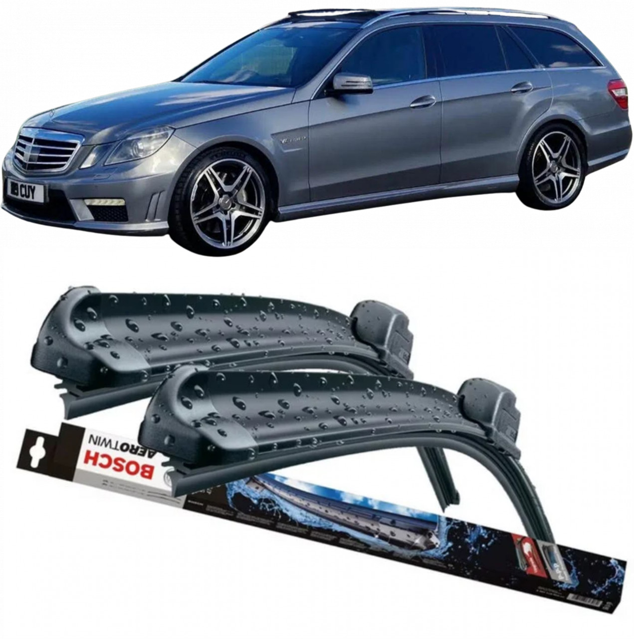 Stergatoare auto dedicat cu masina Mercedes E-Class