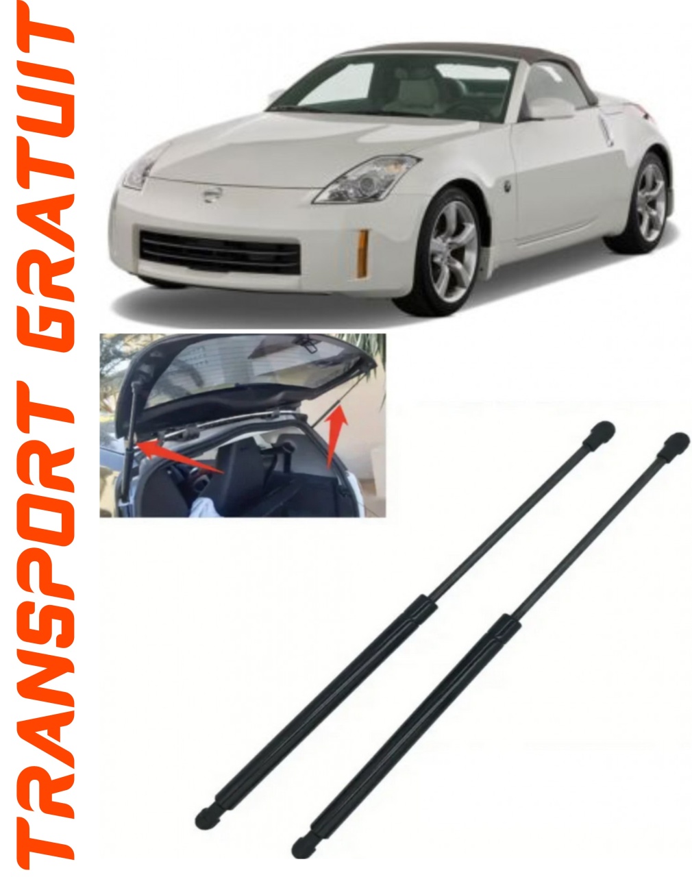 Set 2 amortizoare Haion portbagaj pentru masina Nissan 350Z