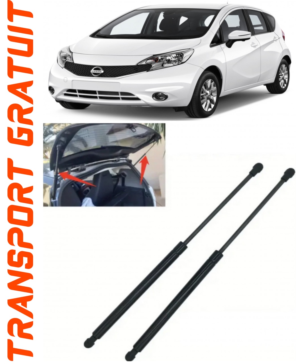 Set 2 amortizoare Haion portbagaj pentru masina Nissan Note