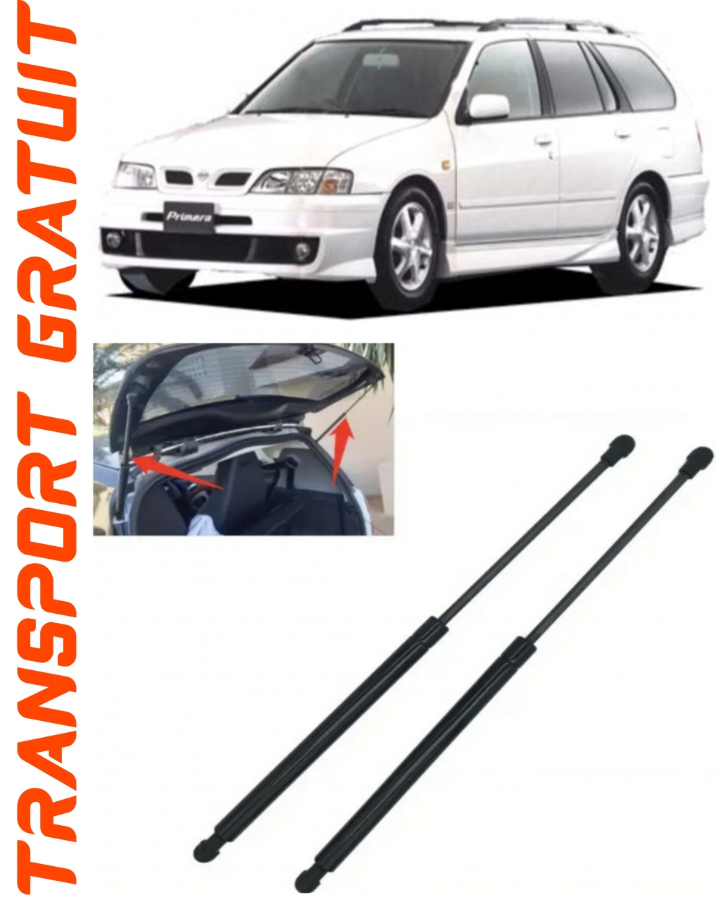 Set 2 amortizoare Haion portbagaj pentru masina Nissan Primera