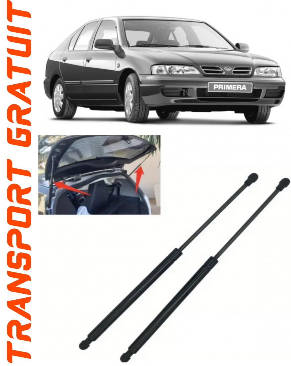 Set 2 amortizoare Haion portbagaj pentru masina Nissan Primera