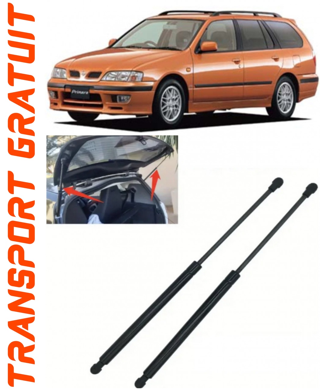 Set 2 amortizoare Haion portbagaj pentru masina Nissan Primera
